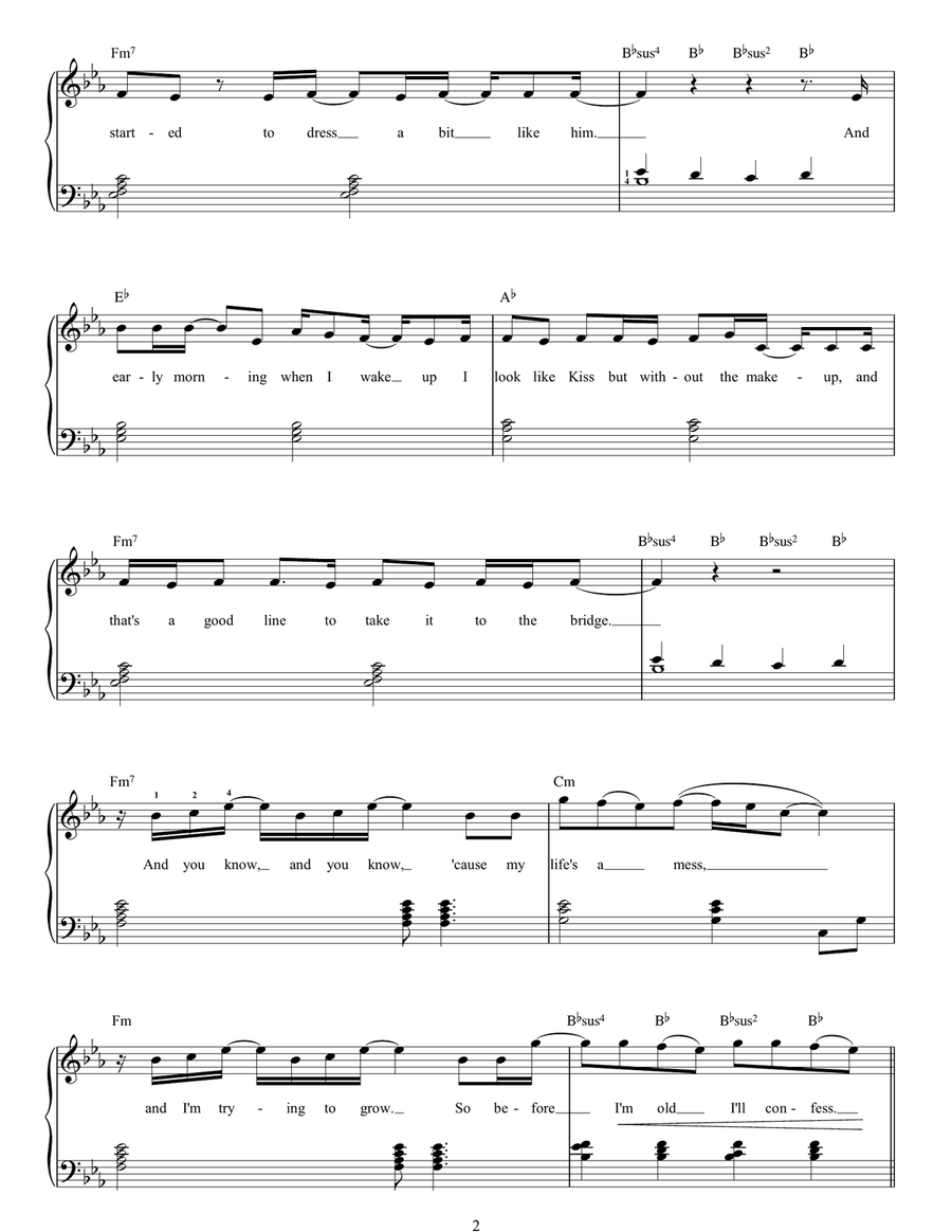 Strong Strong Easy Piano scores gallery preview page 2