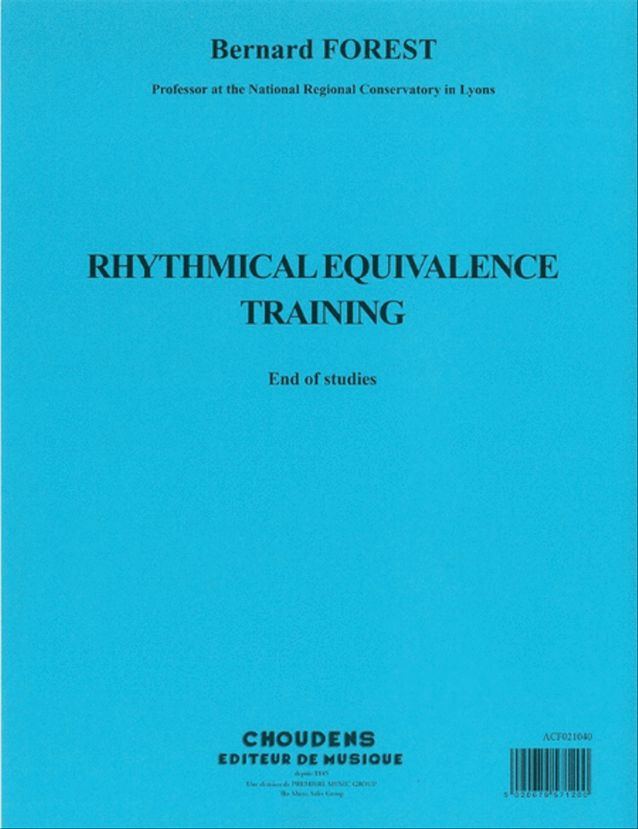 Rhythmical Equivalence Training - End Of Studies Sacred scores gallery preview page 1
