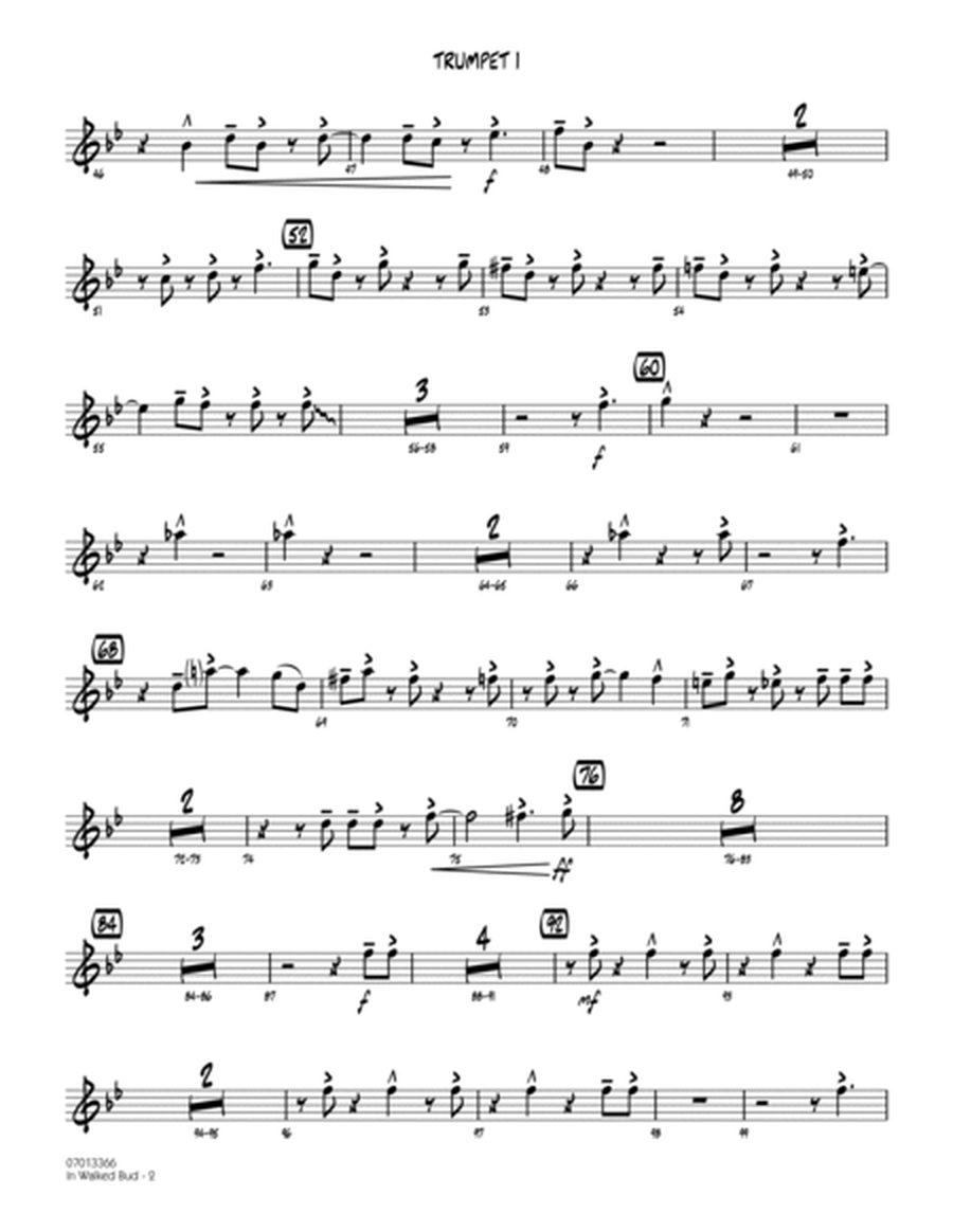 In Walked Bud (arr. Mark Taylor) - Trumpet 1