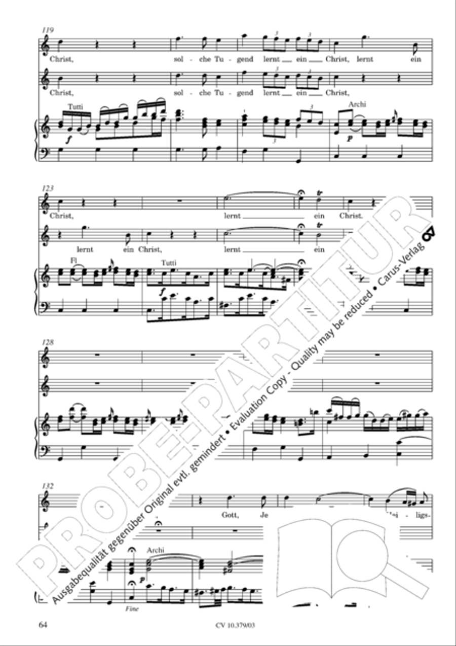 Der Tod Jesu 4-Part scores gallery preview page 65