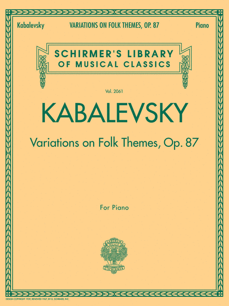Dmitri Kabalevsky - Variations on Folk Themes, Op. 87