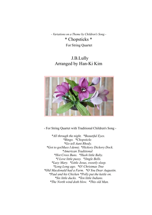 Book cover for Chopsticks (For String Quartet)