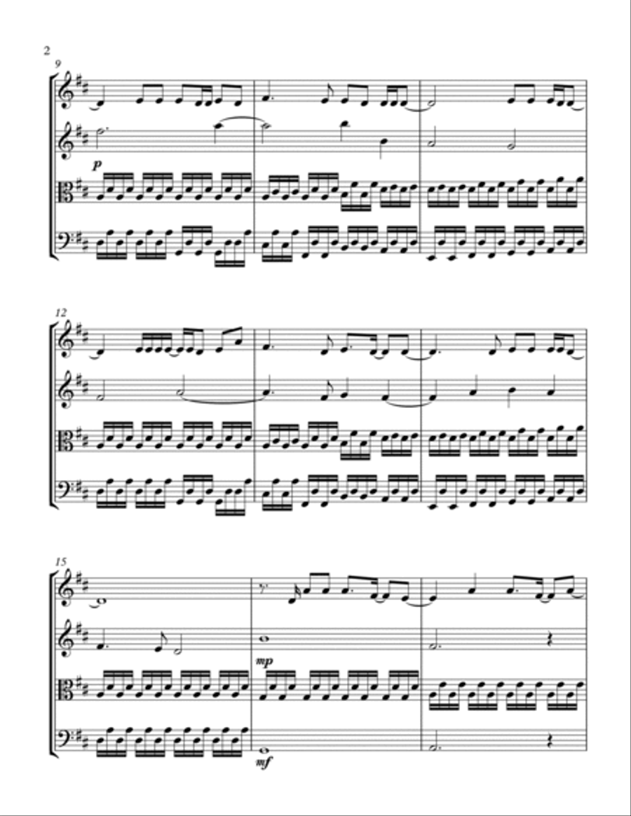 Here On Out String Quartet scores gallery preview page 2