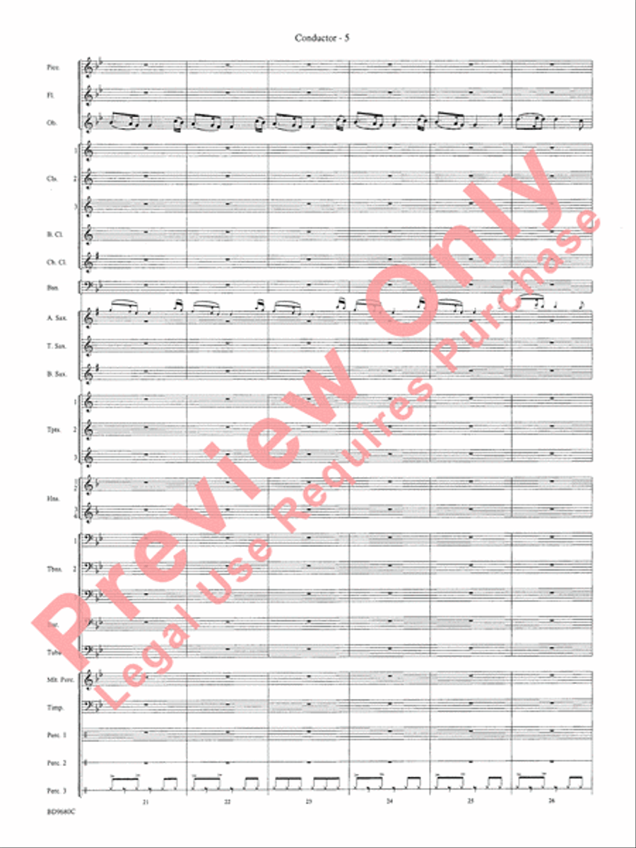 Ireland: Of Legend and Lore Concert Band scores gallery preview page 10