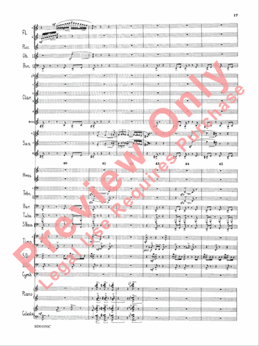Trittico Concert Band scores gallery preview page 20