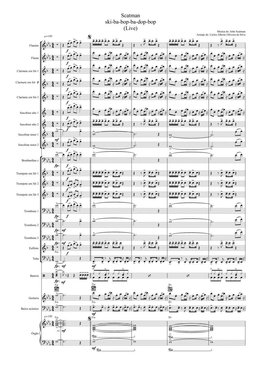 Scatman Concert Band scores gallery preview page 1