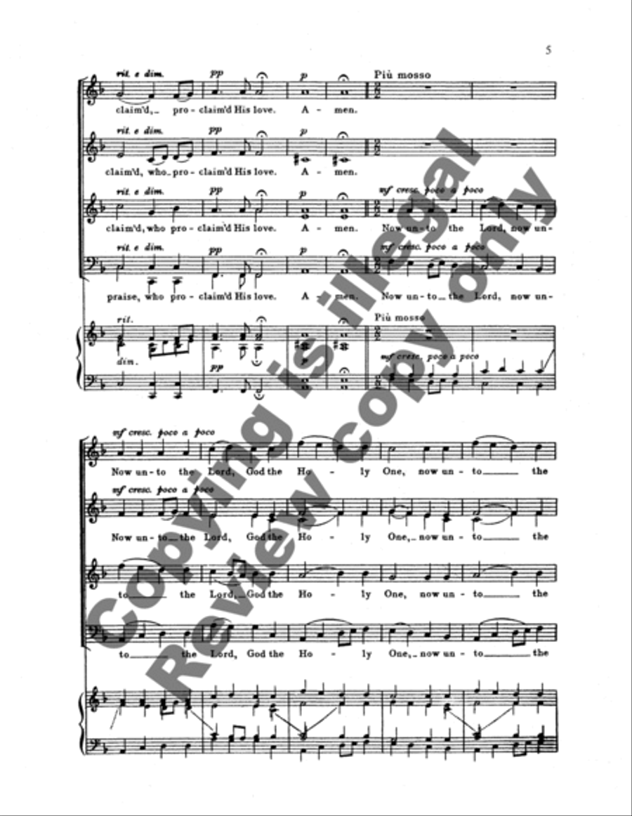 Adore Almighty God (Cherubim Song) Divisi scores gallery preview page 9
