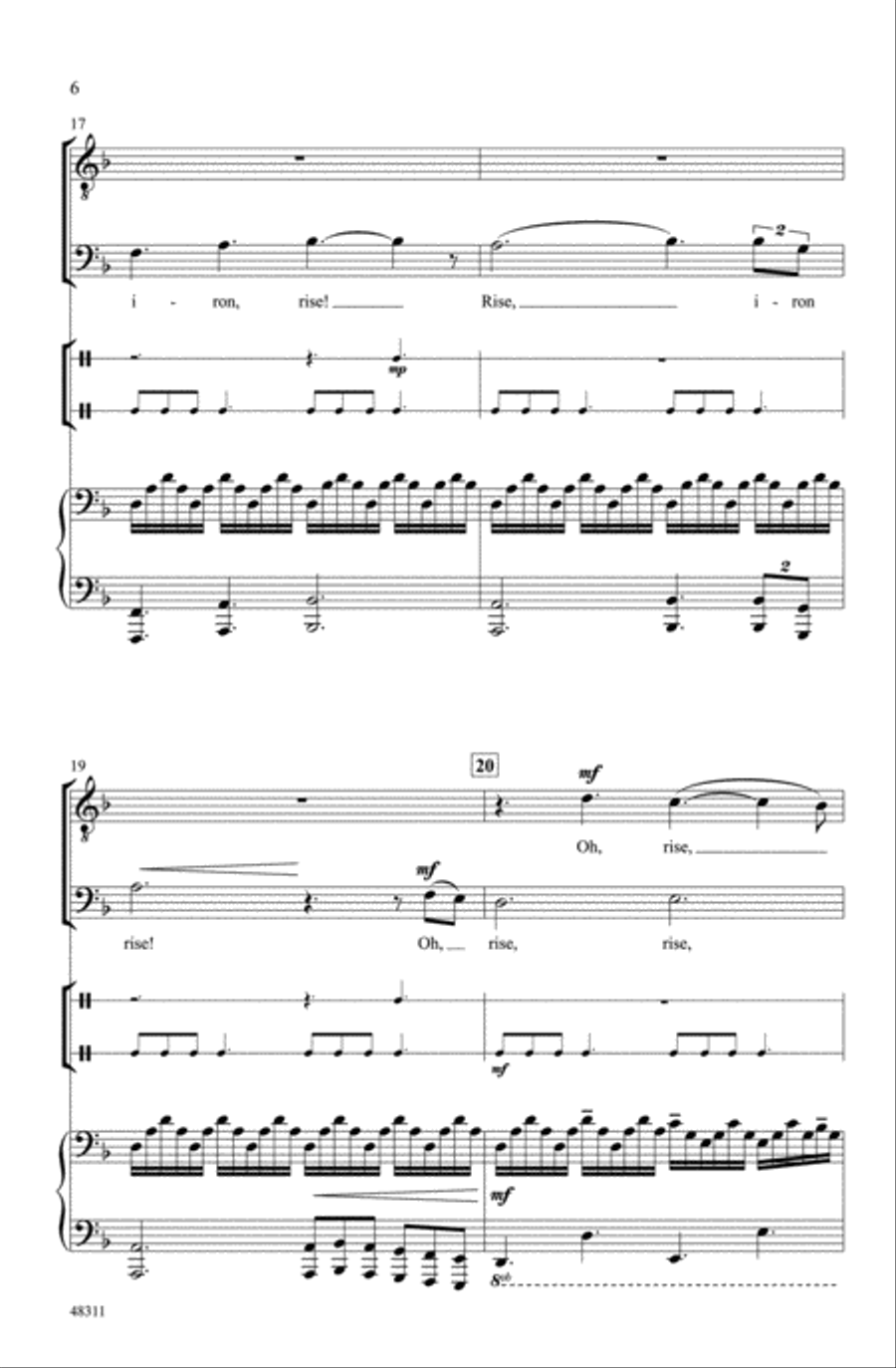 Desperta Ferro! Choir scores gallery preview page 5