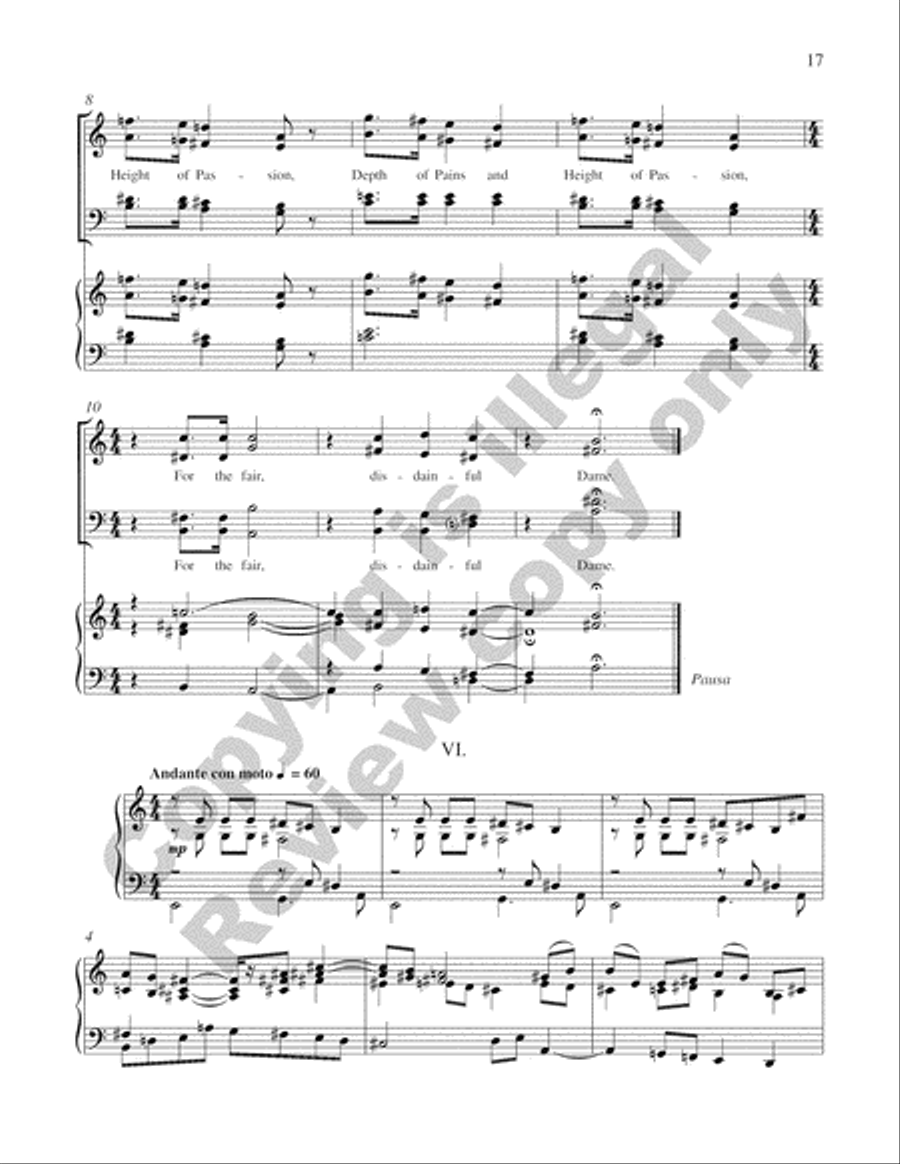 A Song for St. Cecilia's Day 4-Part scores gallery preview page 11