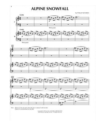Alpine Snowfall (from Presto Scherzo) (for 2 pianos)