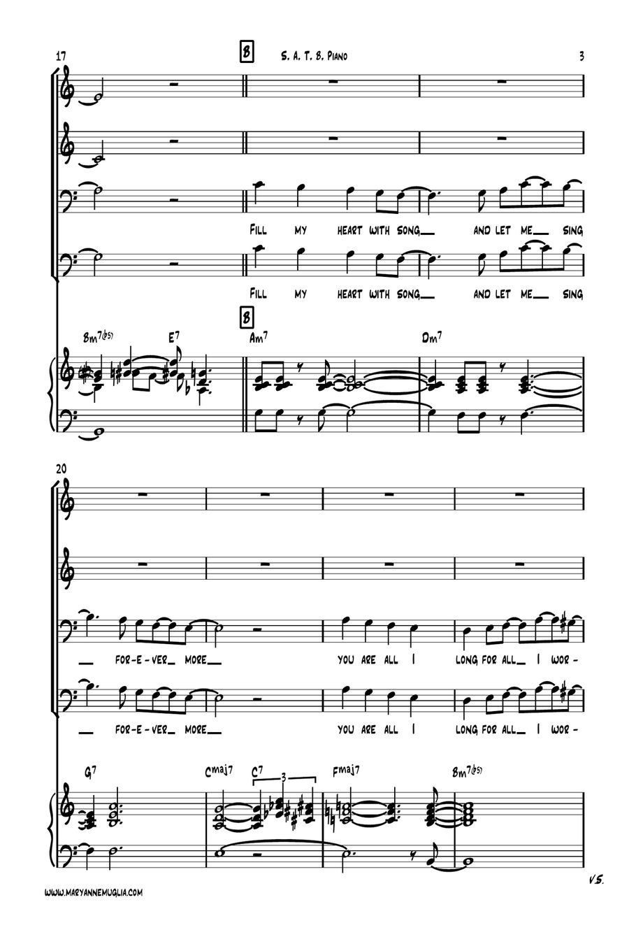 Fly Me To The Moon (in Other Words) 4-Part scores gallery preview page 3