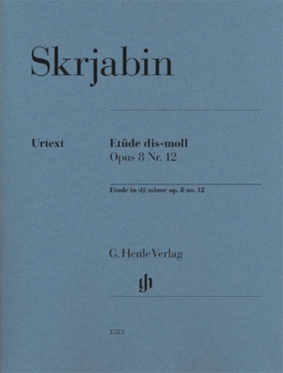 Book cover for “Patetico” Etude in D Sharp Minor, Op. 8, No. 12
