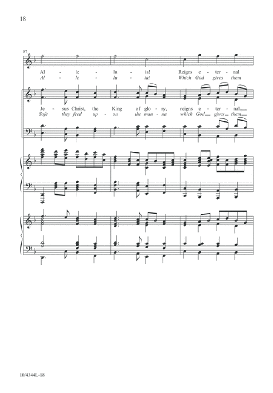 Easter Hymn of Praise 4-Part scores gallery preview page 18