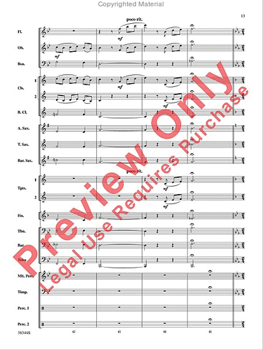 Armenian Dances, Part 1, Selections from Concert Band scores gallery preview page 14