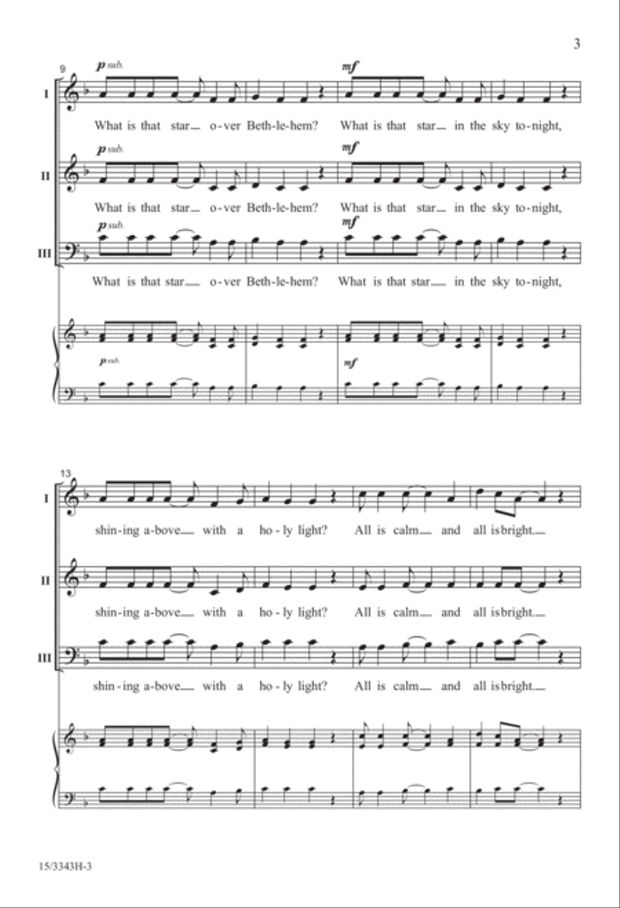 What Is That Star? What Is That Star? 3-Part scores gallery preview page 3