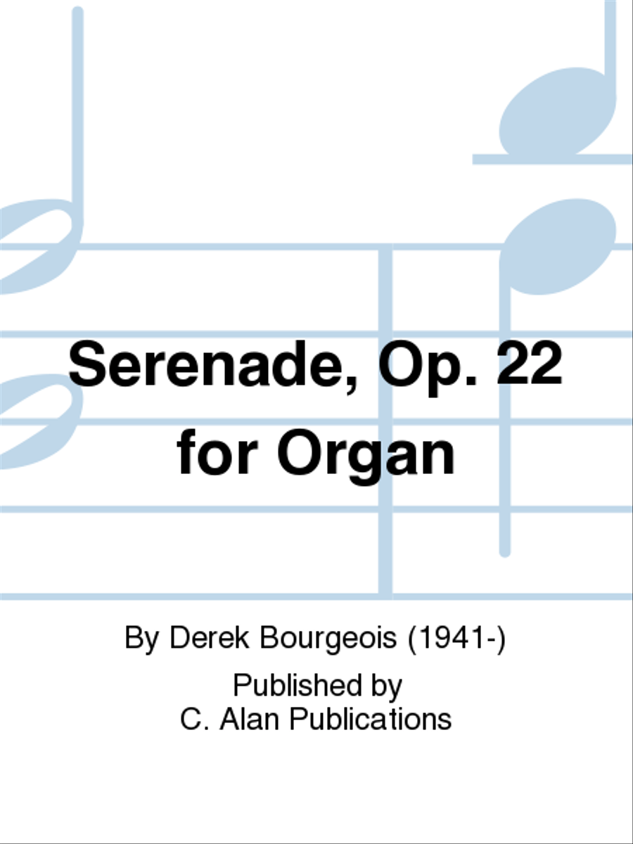 Serenade, Op. 22 for Organ Organ Solo scores gallery preview page 1