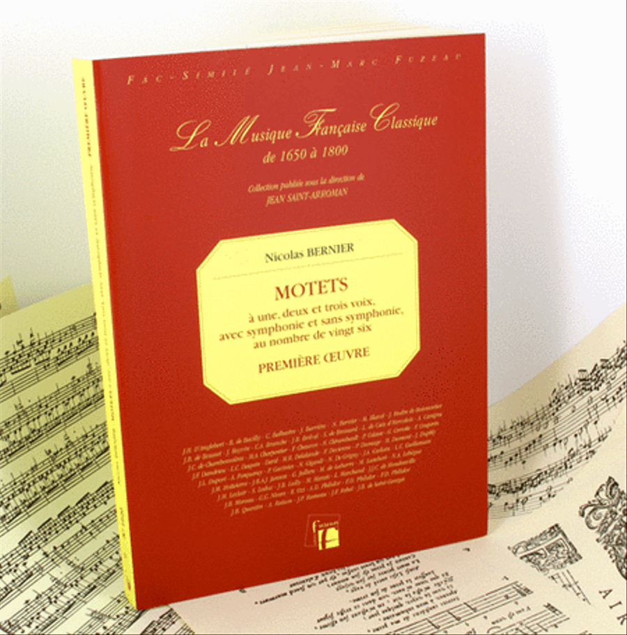 Motets for one, two and three voices, with and without symphonie - First book Soprano Voice scores gallery preview page 1
