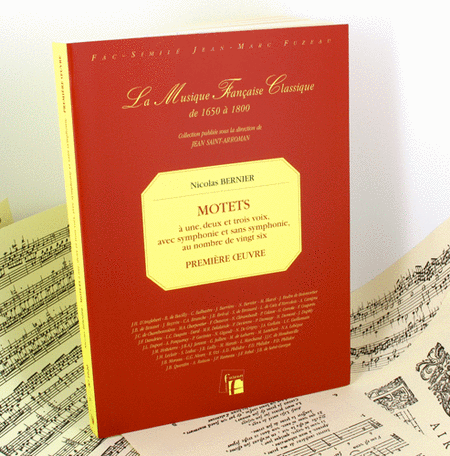 Motets for one, two and three voices, with and without symphonie - First book