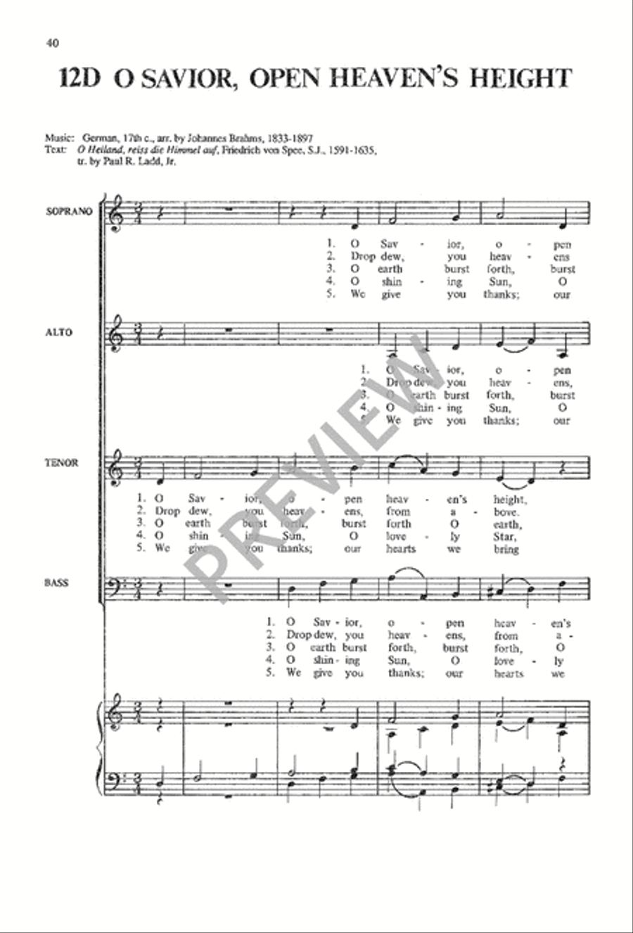 A Choir Book for Advent 4-Part scores gallery preview page 42