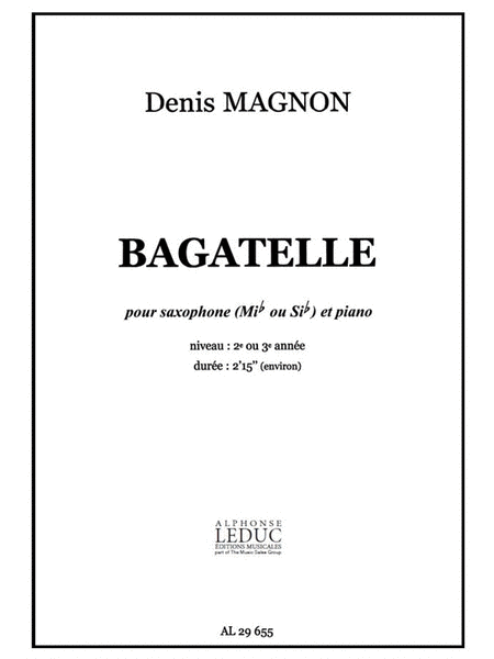 Bagatelle (saxophone-alto & Piano)