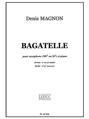 Book cover for Bagatelle (saxophone-alto & Piano)