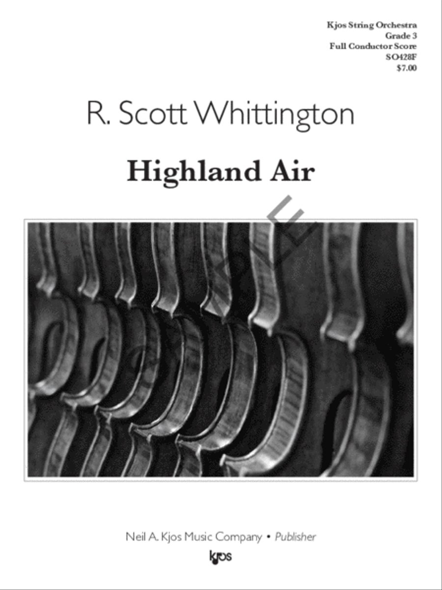 Highland Air - Score Highland Air - Score String Orchestra scores gallery preview page 2