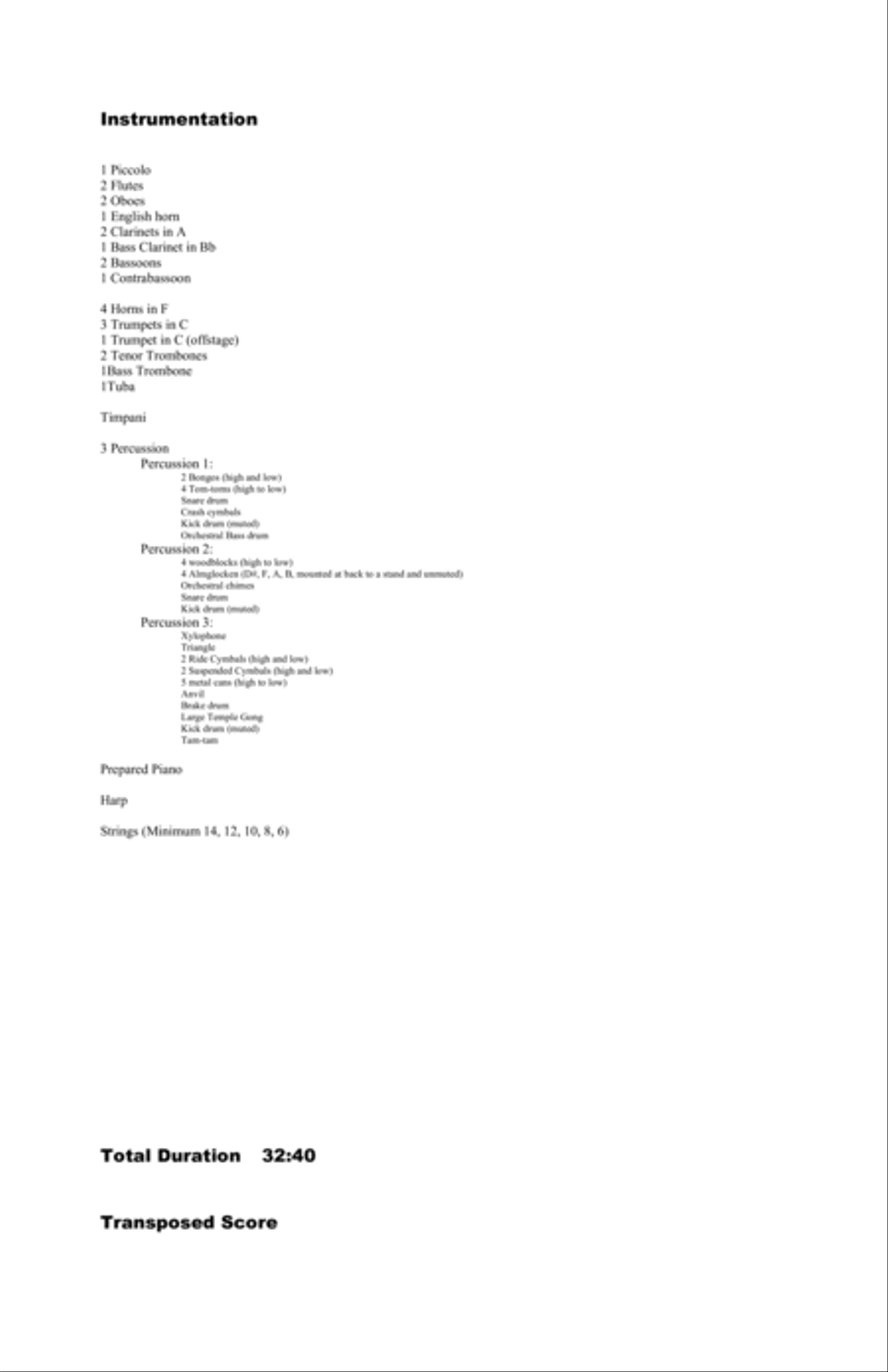 Unfinished Earth-for orchestra Full Orchestra scores gallery preview page 4