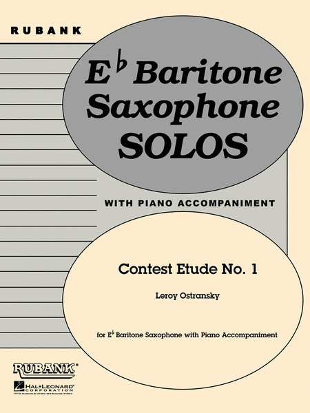 Contest Etude No. 1 - E Flat Bartione Saxophone Solos With Piano