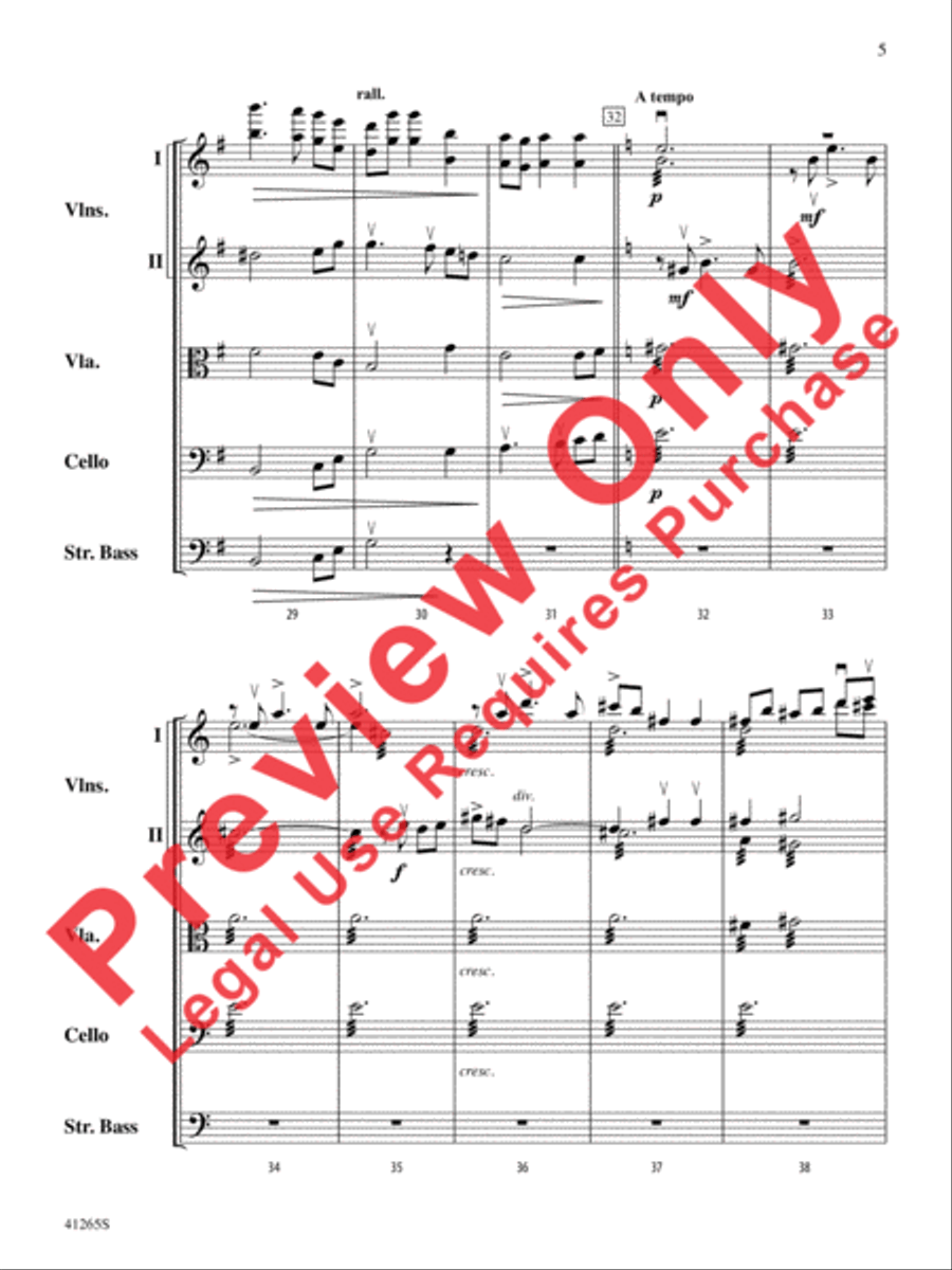 Country Song String Orchestra scores gallery preview page 6