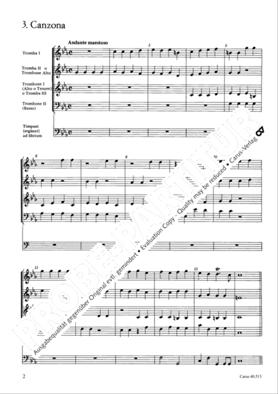 Funeral music of Queen Mary 4-Part scores gallery preview page 3