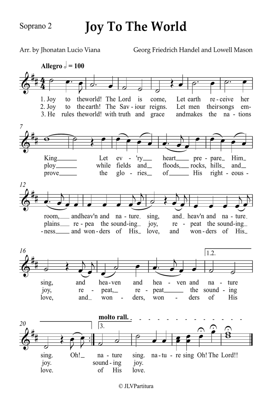 Joy To The World Small Ensemble scores gallery preview page 4
