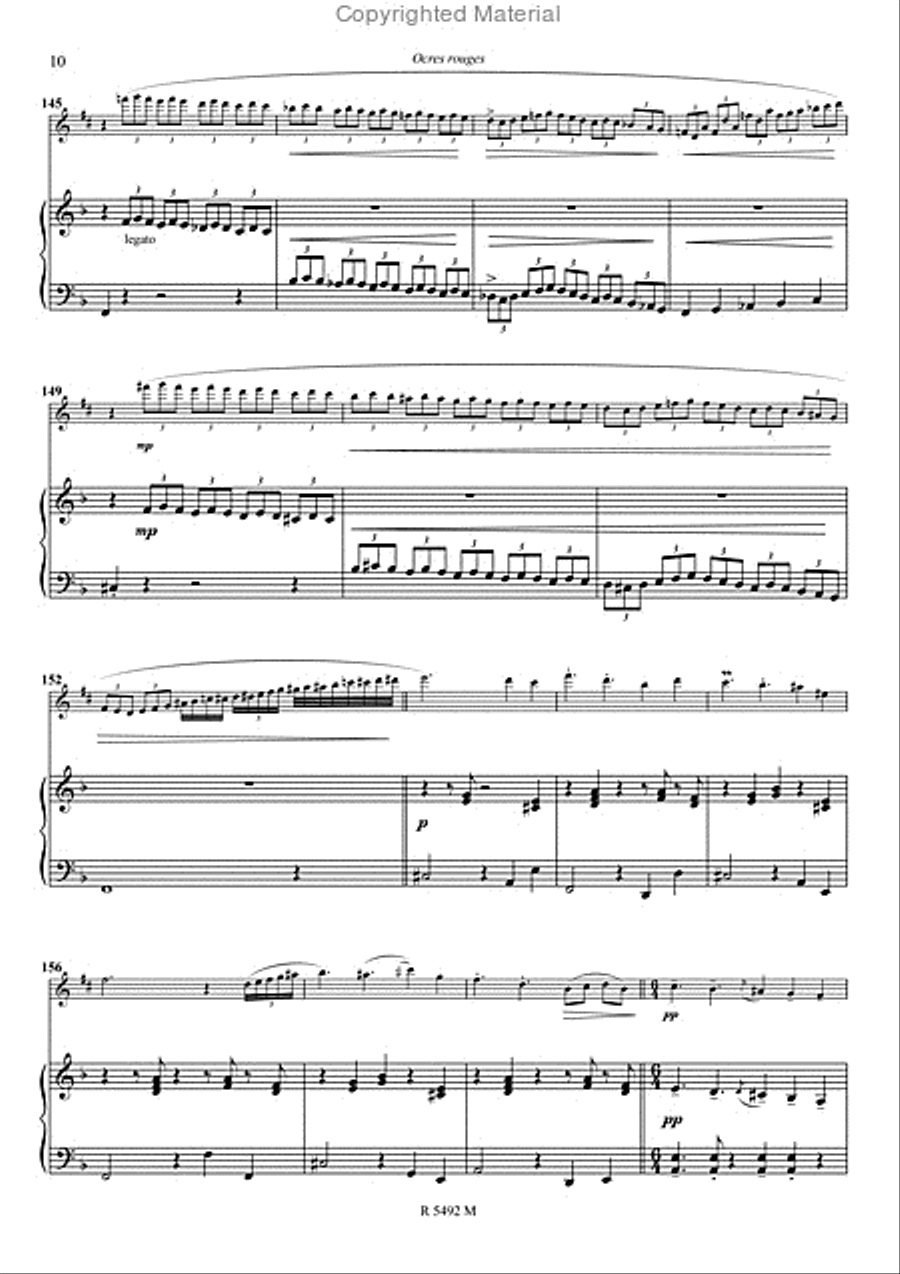 Ocres rouges Piano Accompaniment scores gallery preview page 8