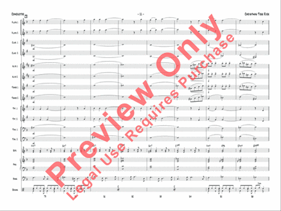 Christmas Tree Ride Jazz Ensemble scores gallery preview page 12