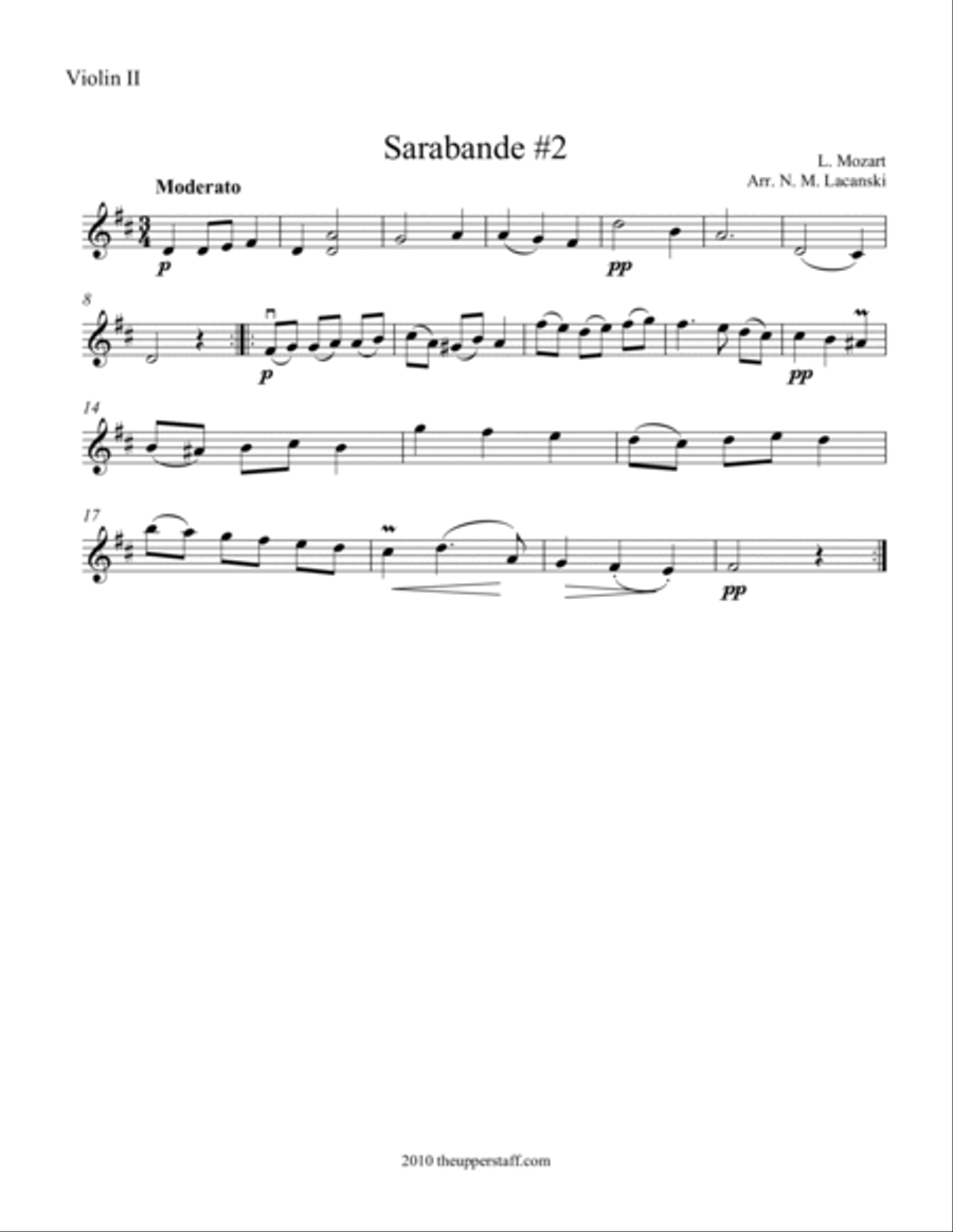 Sarabande #2 Sarabande #2 String Orchestra scores gallery preview page 4