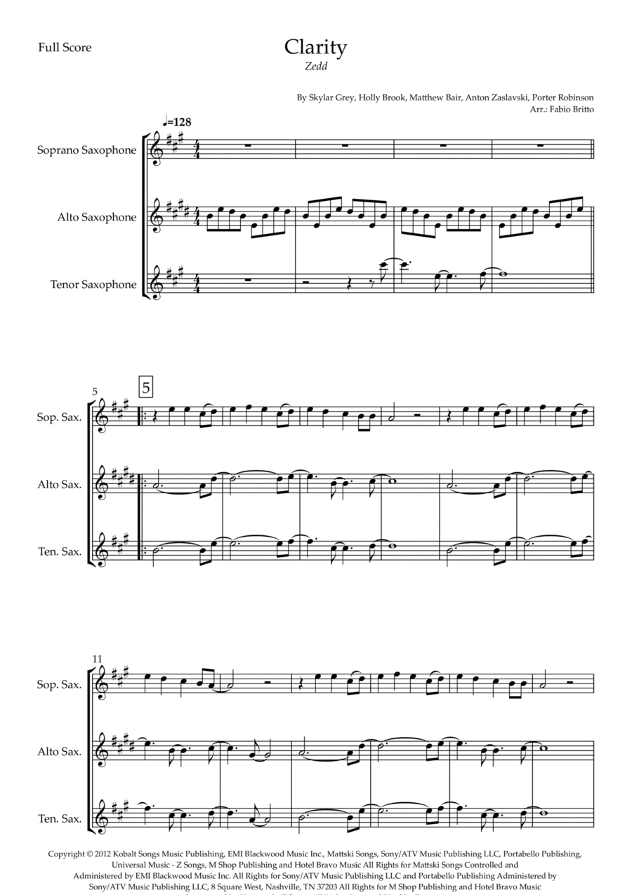 Clarity Clarity Woodwind Trio scores gallery preview page 1