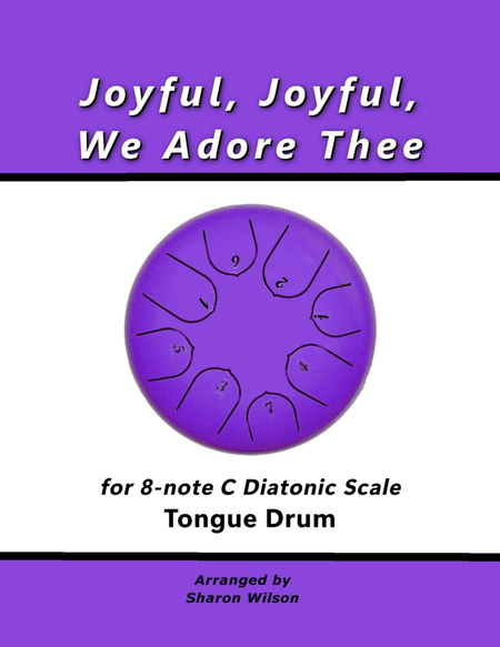 Joyful, Joyful, We Adore Thee (for 8-note C major diatonic scale Tongue Drum) image number null