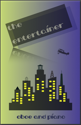 Book cover for The Entertainer by Scott Joplin, for Oboe and Piano