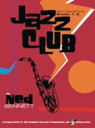 Book cover for Jazz Club Alto Sax Grade 1-2 Book/CD