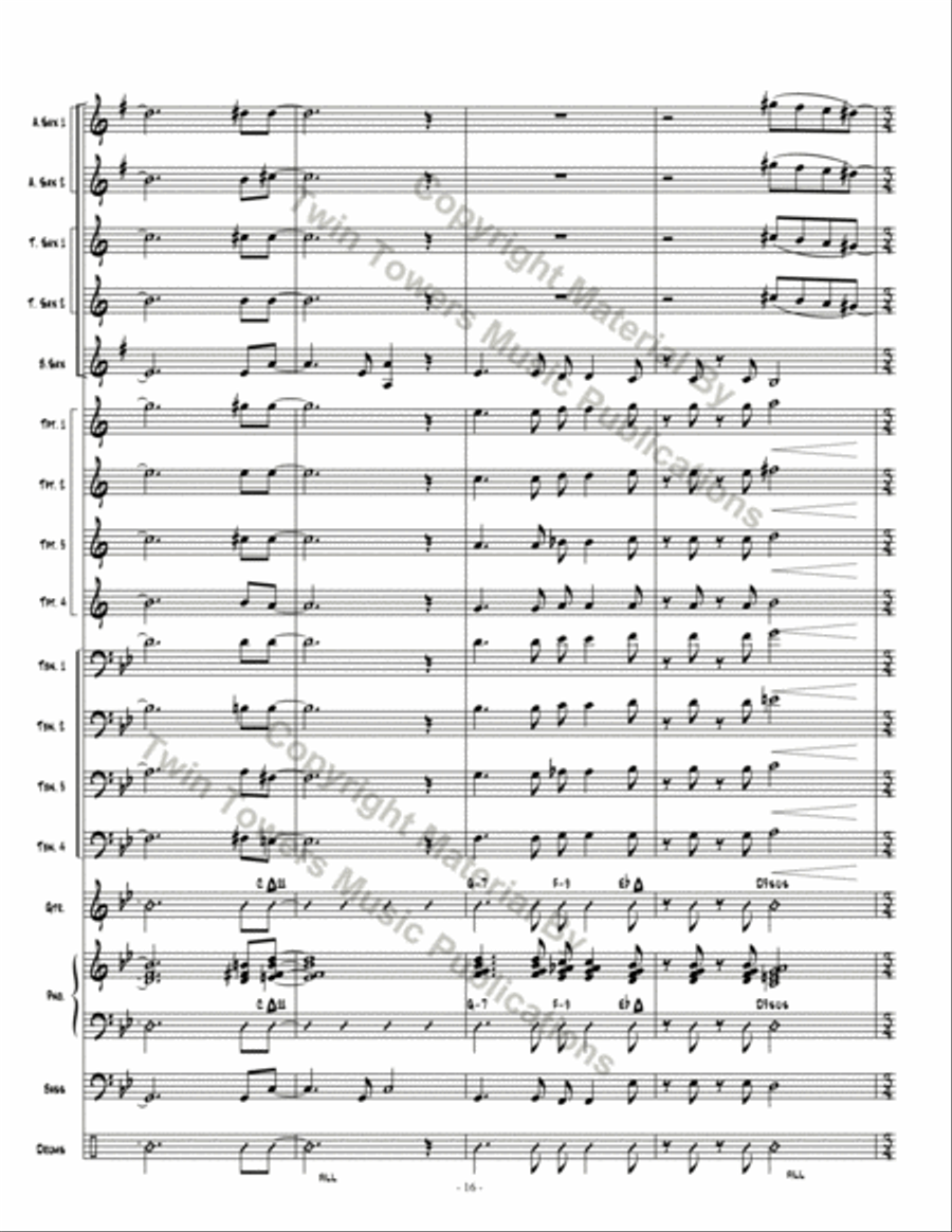 Dark Obsedian Dark Obsedian Jazz Ensemble scores gallery preview page 16
