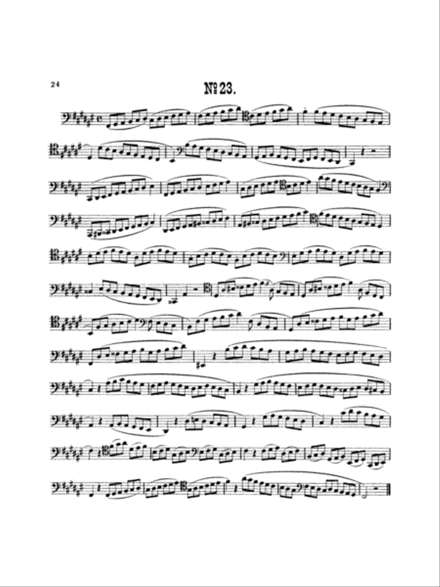 Milde: Twenty-five Studies, Op. 24 Part scores gallery preview page 1
