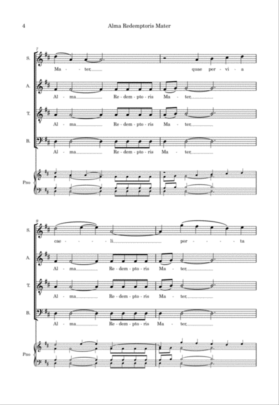 Alma Redemptoris Mater (from 