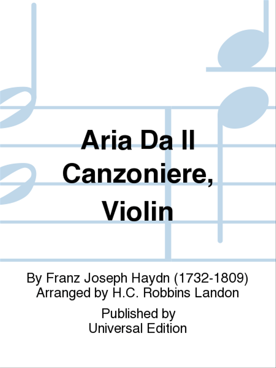 Aria Da Il Canzoniere, Violin Violin scores gallery preview page 1