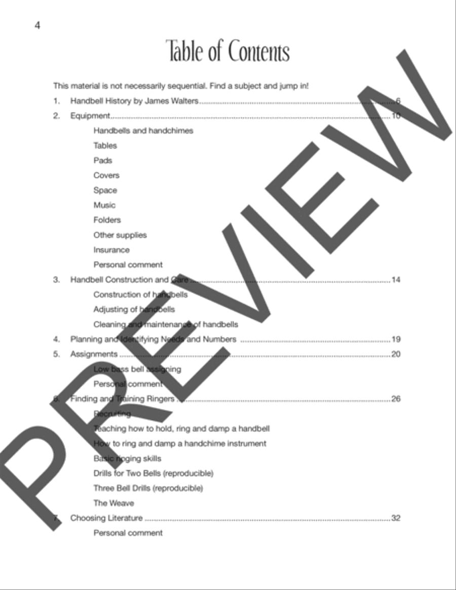 Building a Successful Handbell or Handchime Choir Choir scores gallery preview page 4