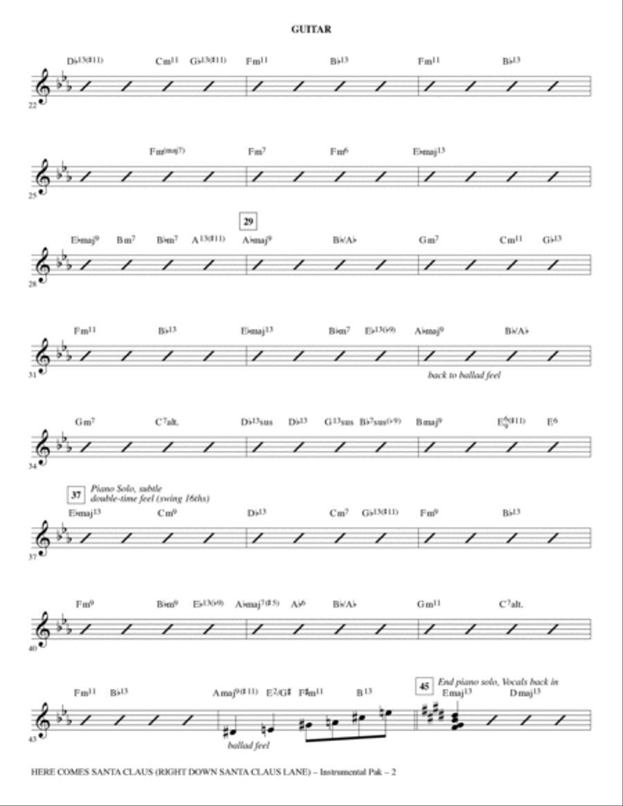 Here Comes Santa Claus (Right Down Santa Claus Lane) Choir scores gallery preview page 2