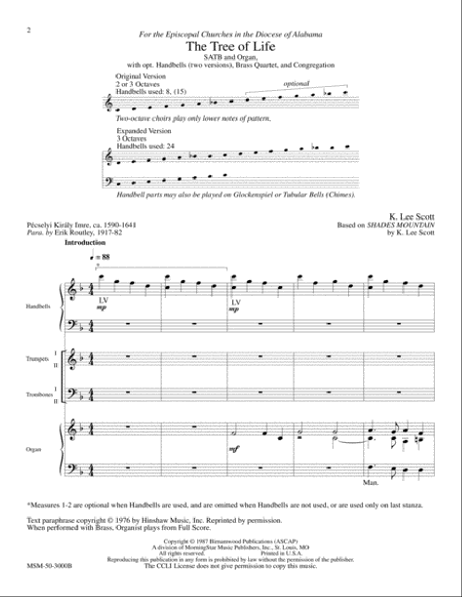 The Tree of Life The Tree of Life Choir scores gallery preview page 2