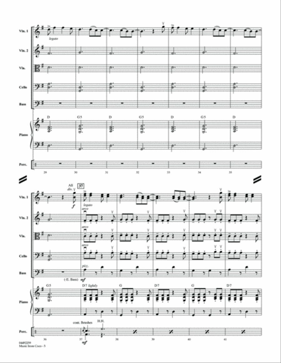Music from Coco - Conductor Score (Full Score) String Orchestra scores gallery preview page 5