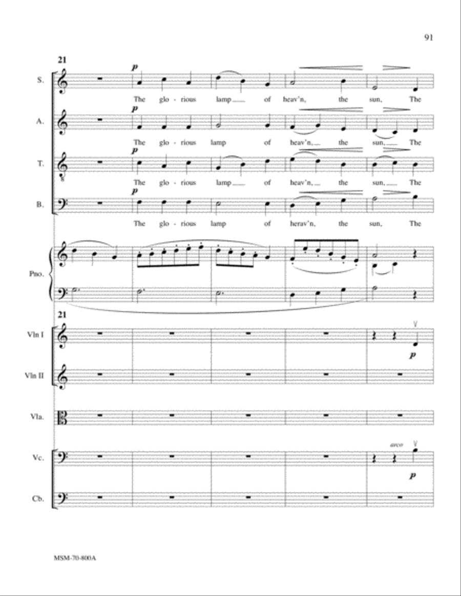 Serenade (Orchestra Score) Choir scores gallery preview page 21