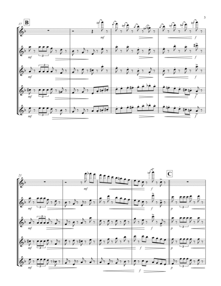 March (from "The Nutcracker Suite") (F) (Flute Quintet)