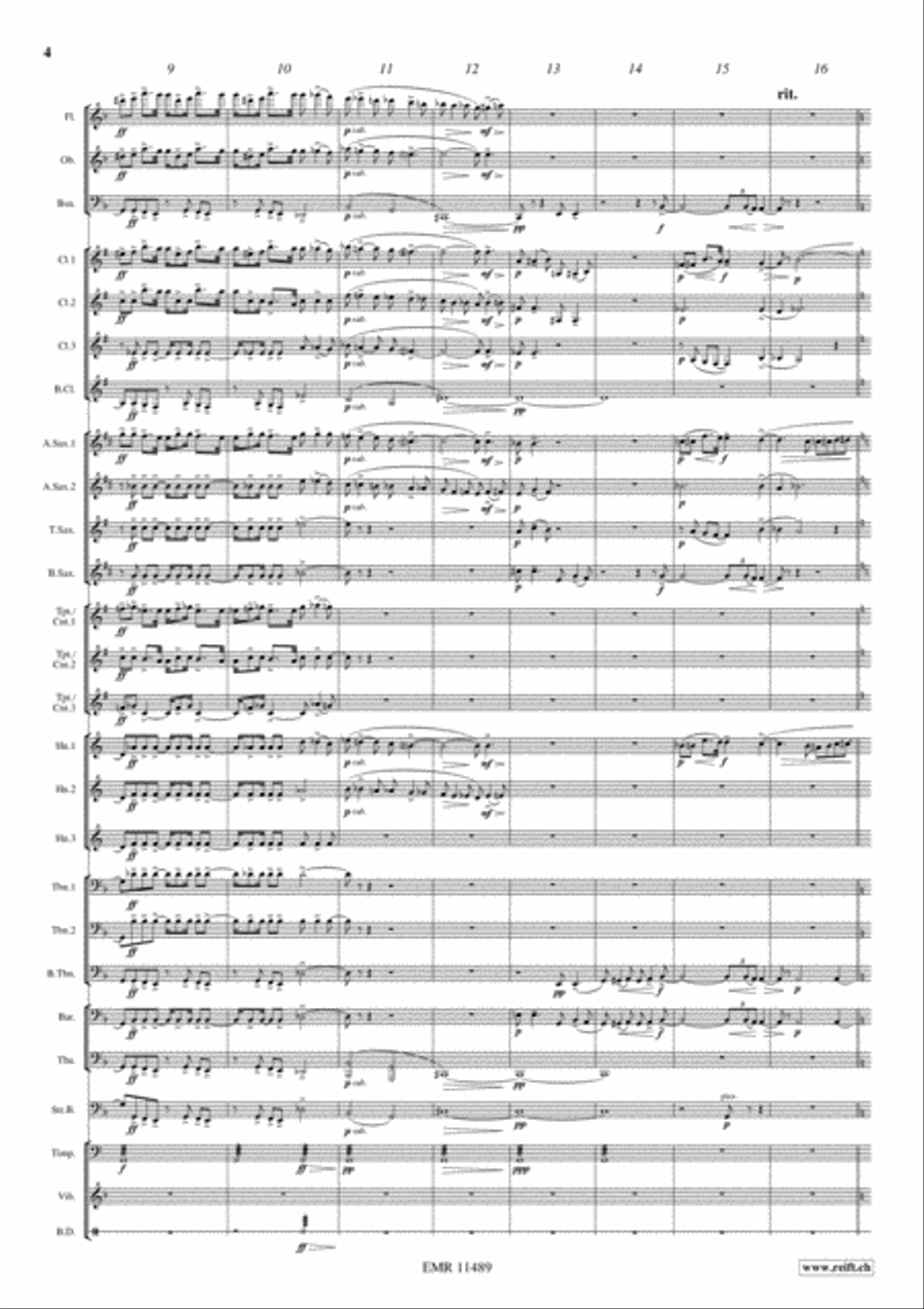 Prelude To Werther Concert Band scores gallery preview page 5