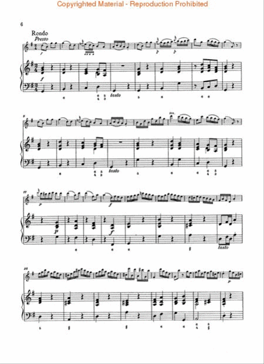 Hamburger Sonata in G Major, Wq. 133 Flute Solo scores gallery preview page 3